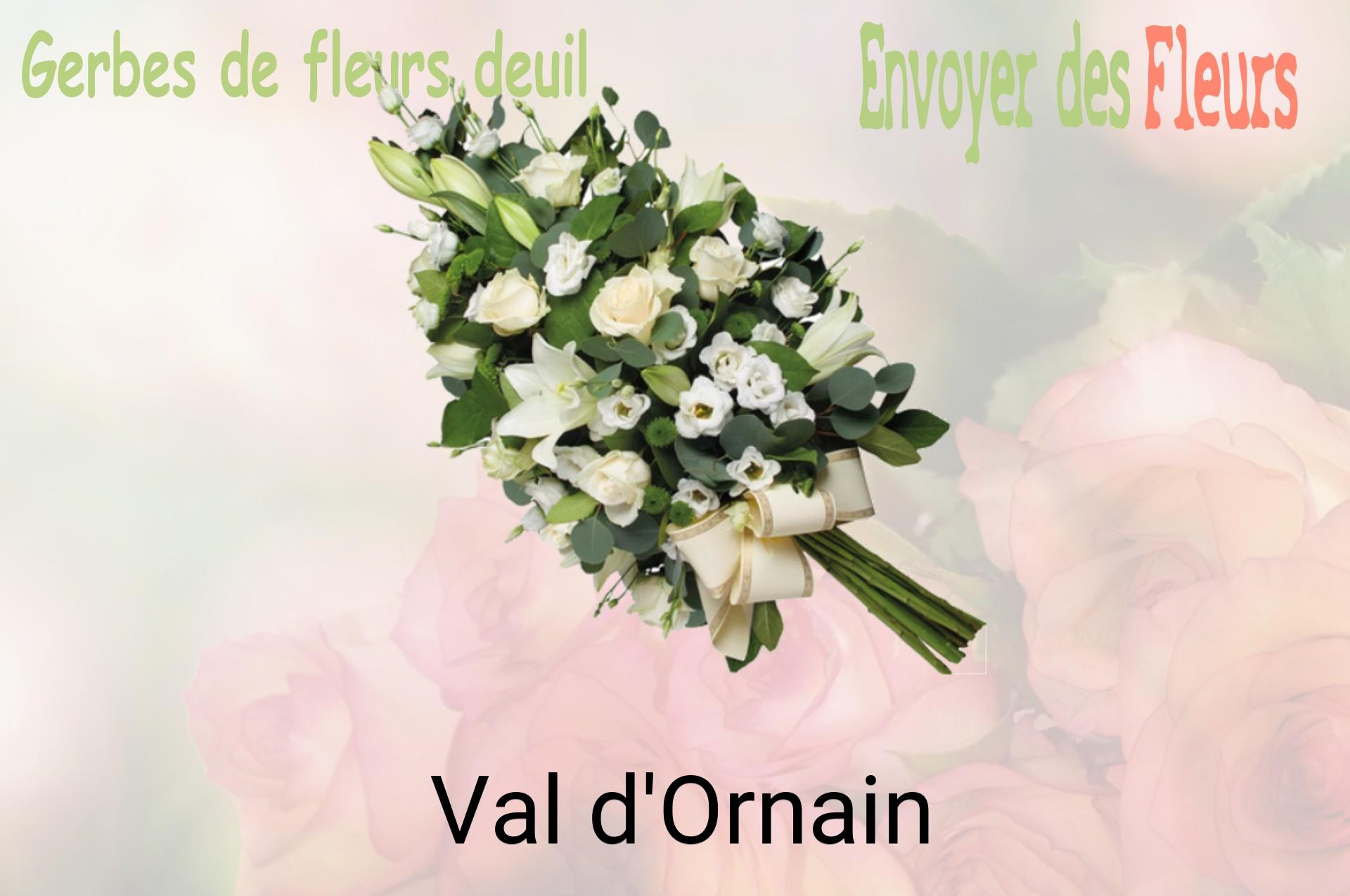 Gerbe de fleurs de deuil livrée à Val-d'Ornain